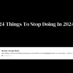 24 Things To Stop Doing In 2024